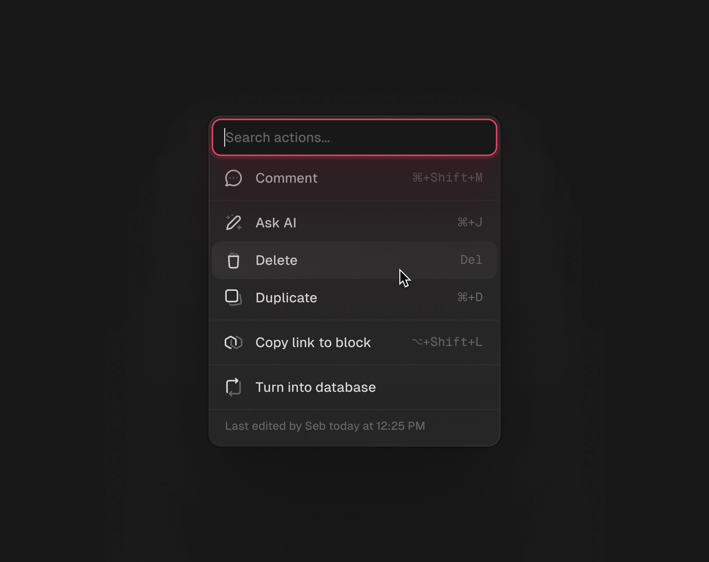 Menu [Dark]