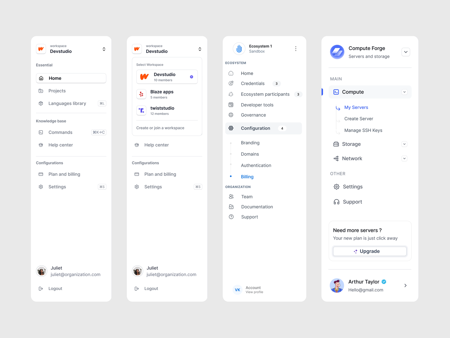 Sidebar Navigation Patterns
