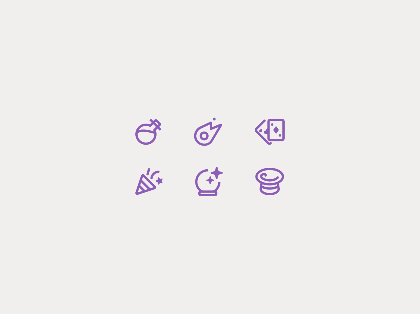 Assorted fantasy & magic icons