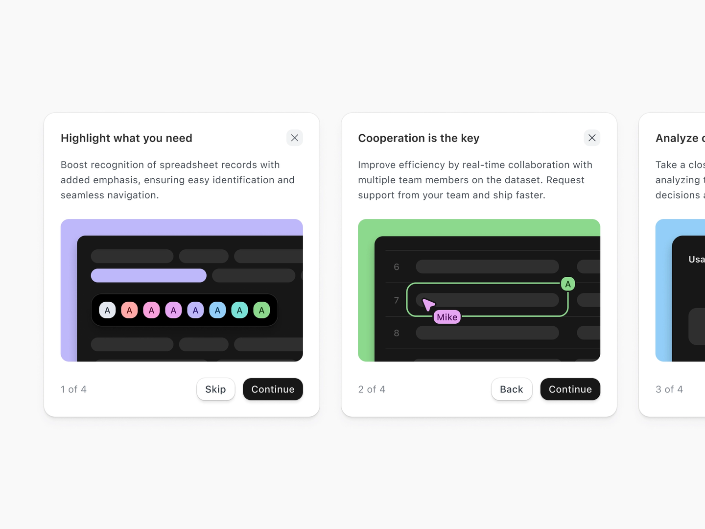 Onboarding tooltip