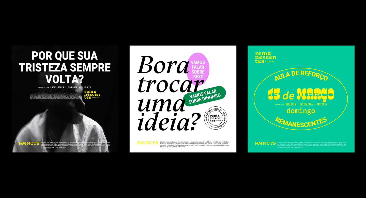 Social Media Posts - Remanescentes
