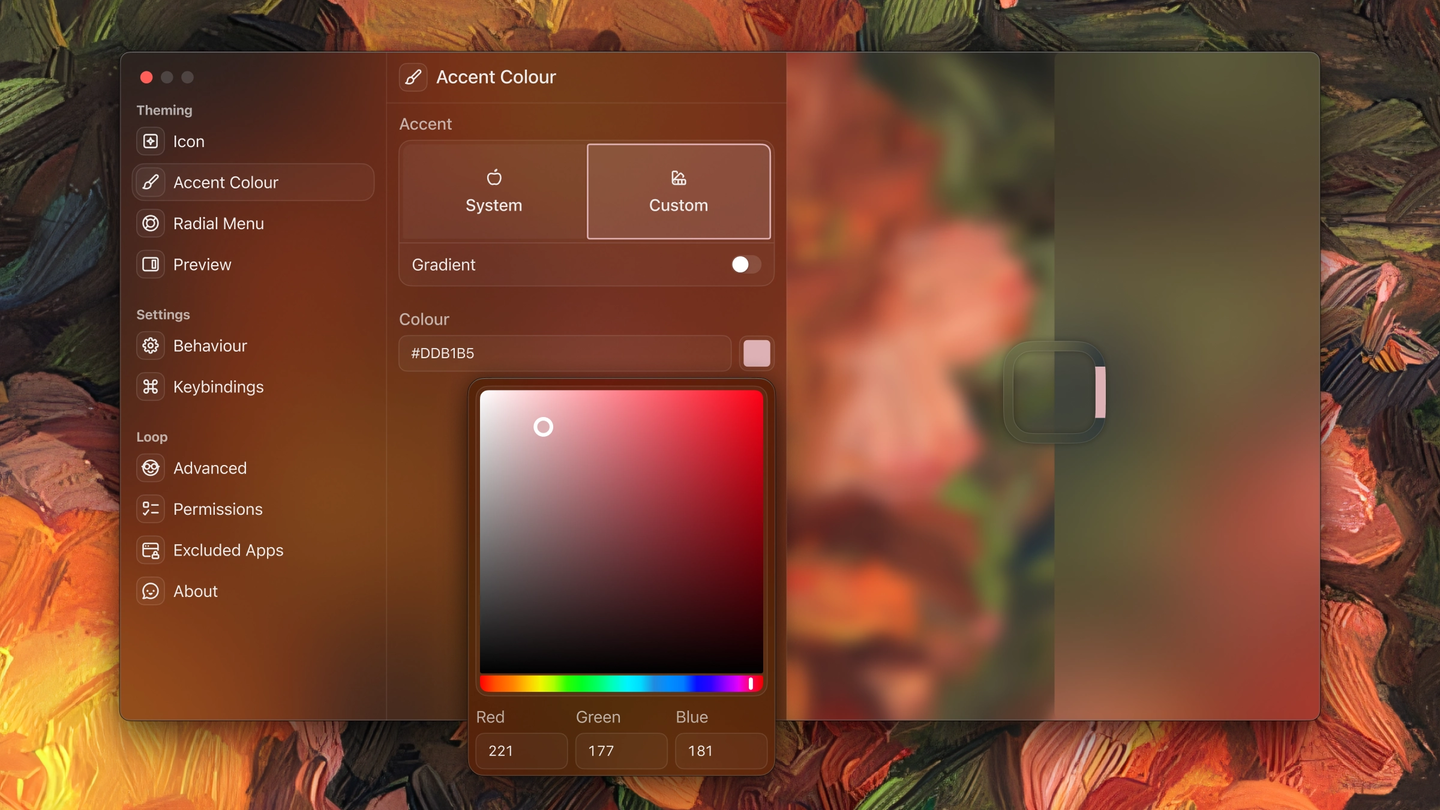🖌️ Theming Tab for Loop