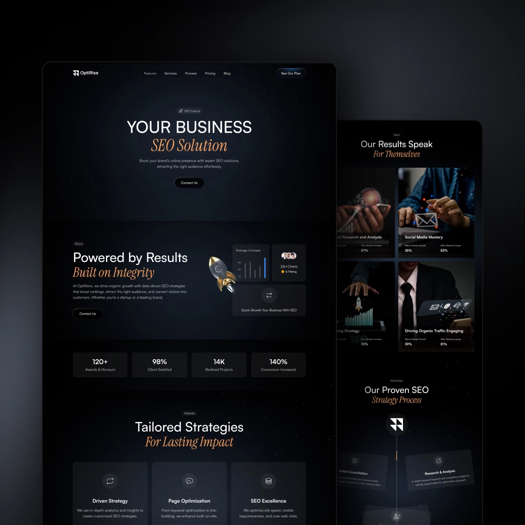 OptiRise: The Webflow -Approved Template Built t