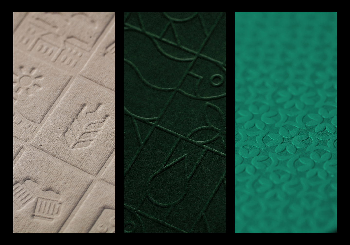 Macro Shots from 3 printed patterns I designed.