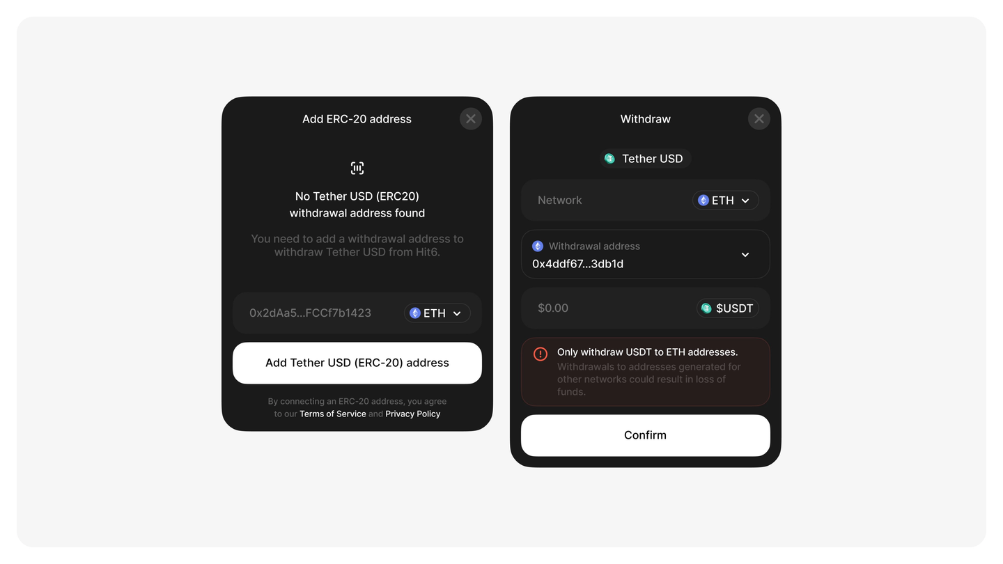ETH Wallet Modals
