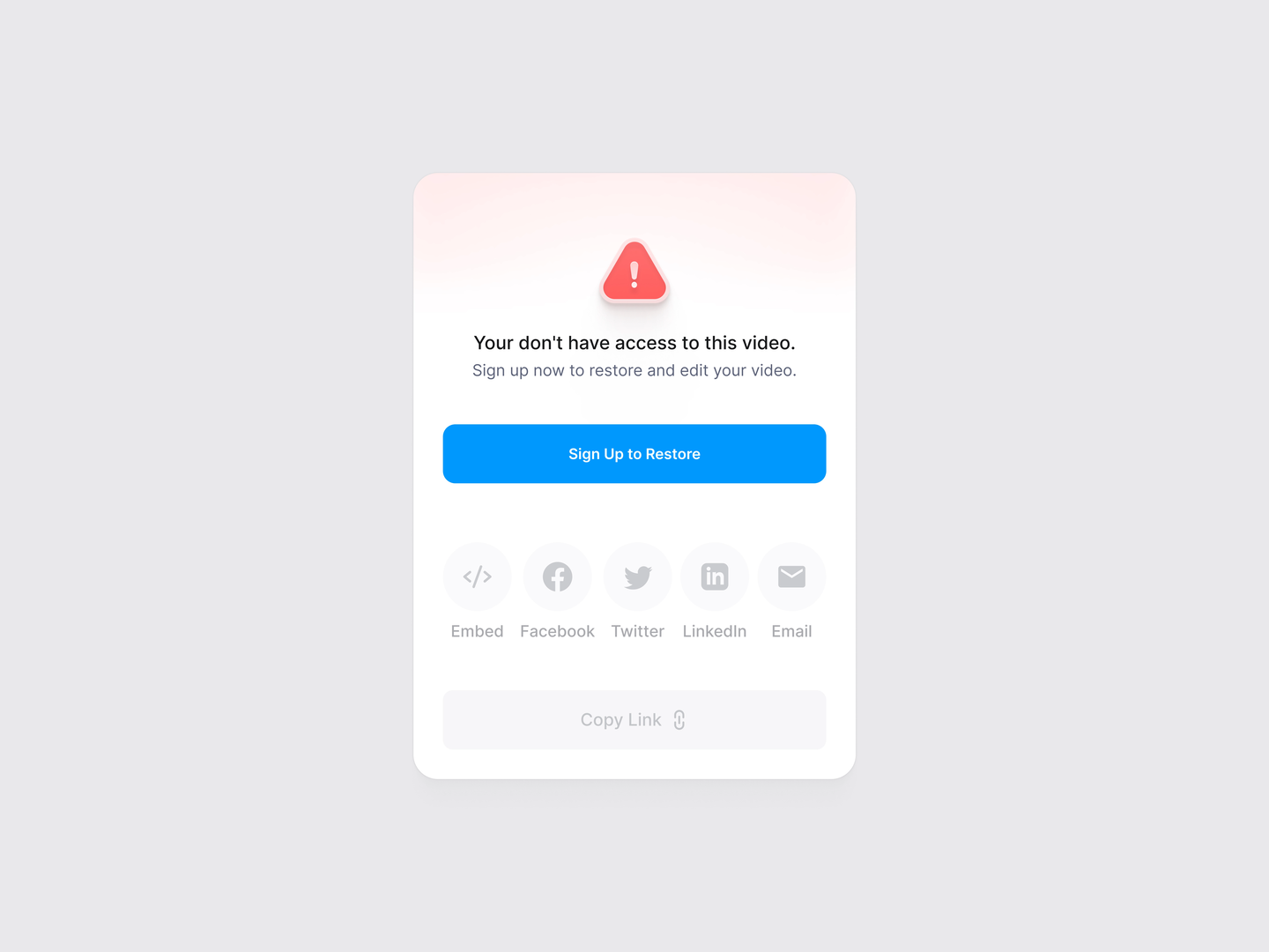 Error State ⚠️
