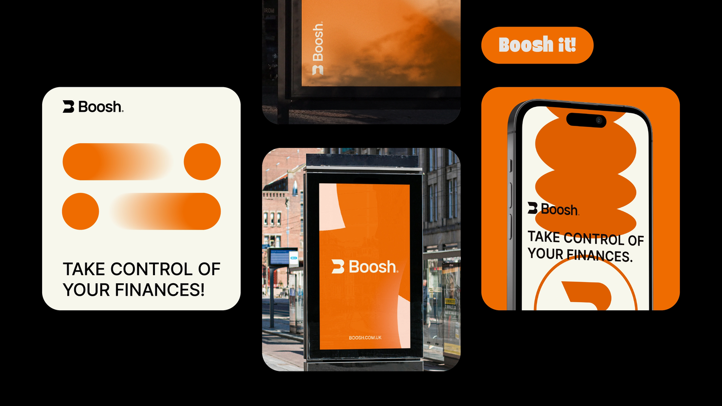 Boosh Logo & Visual identity