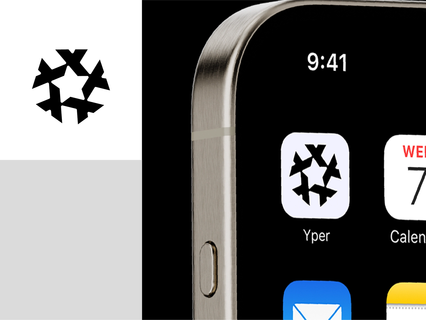 y + star lettermark for yper