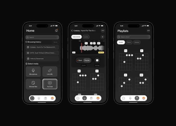 Chordai app redesign