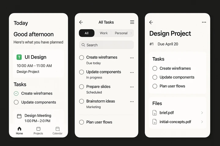 Tidy ui design 